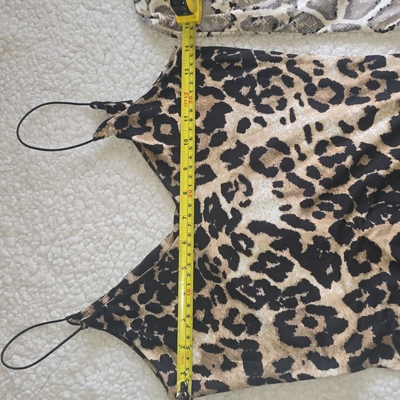 Gaze Animal Print Women's Bodysuit Set Of 2 Tops - Picture 11 of 14